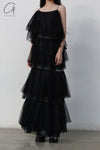 MUTEDANCE black layered dress MD22FW13 PM43